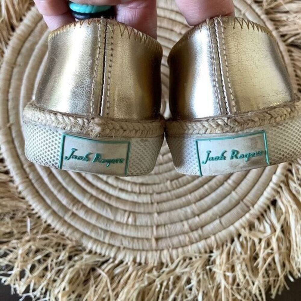 JACK ROGERS Tucker Sneakers Natural Cork / Gold Slip On Casual Shoes Size 6 - Picture 6 of 15